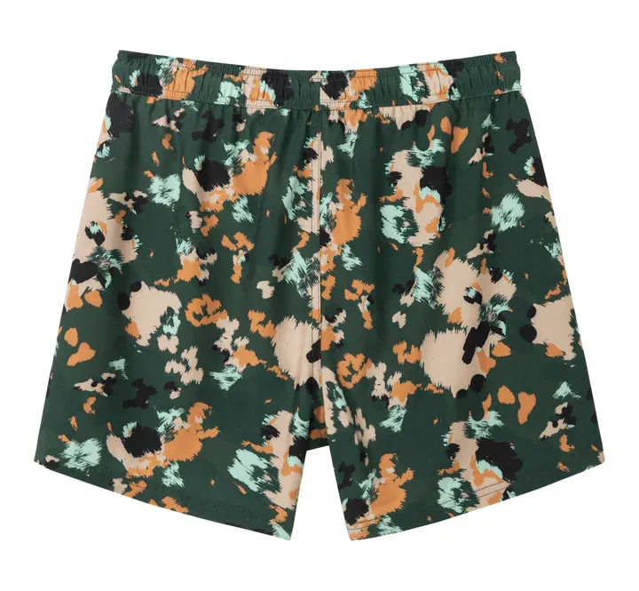 2 in 1 Stretch Gym Shorts Army