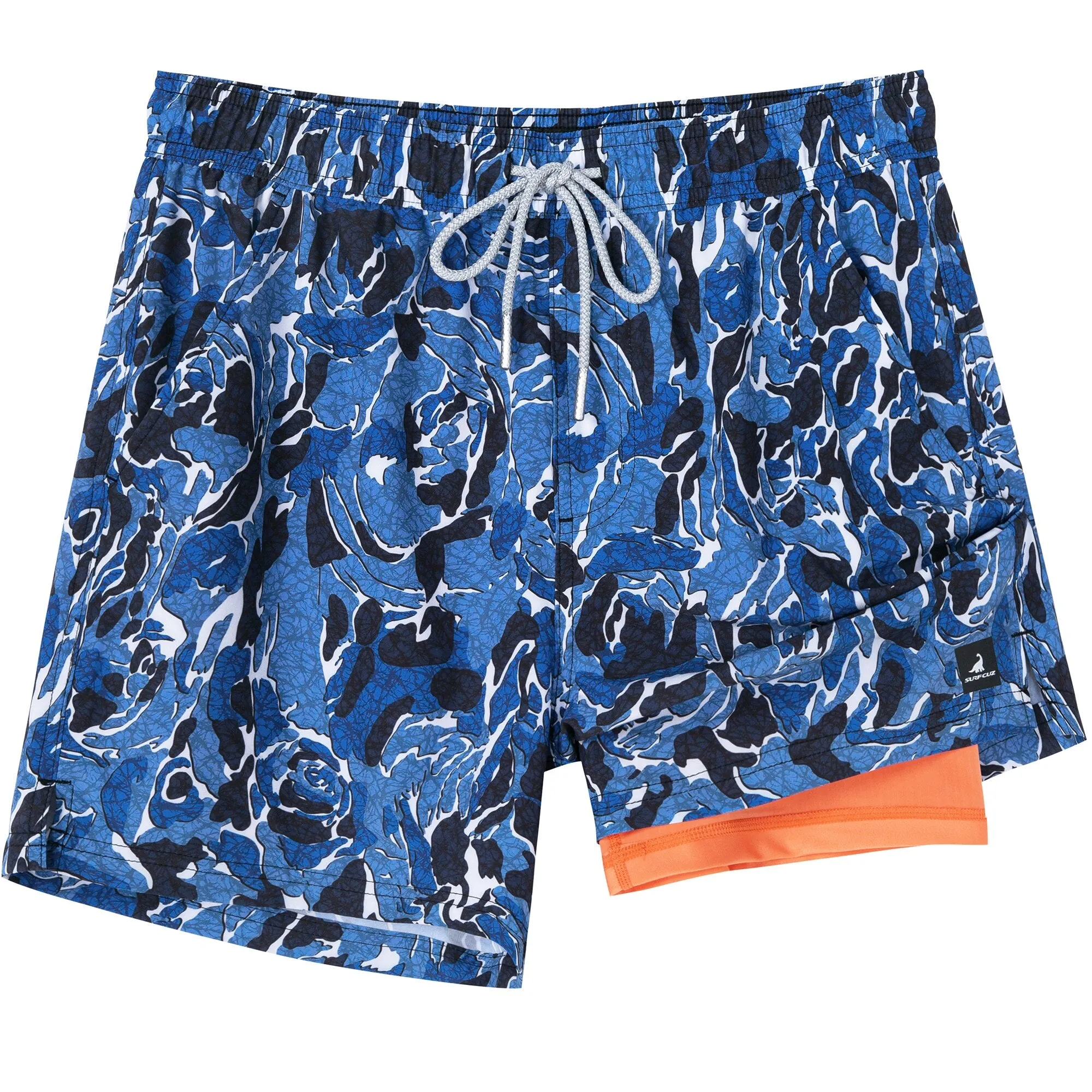 2 in 1 Stretch Gym Shorts Bluewater