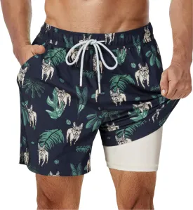 2 in 1 Stretch Gym Shorts Dog