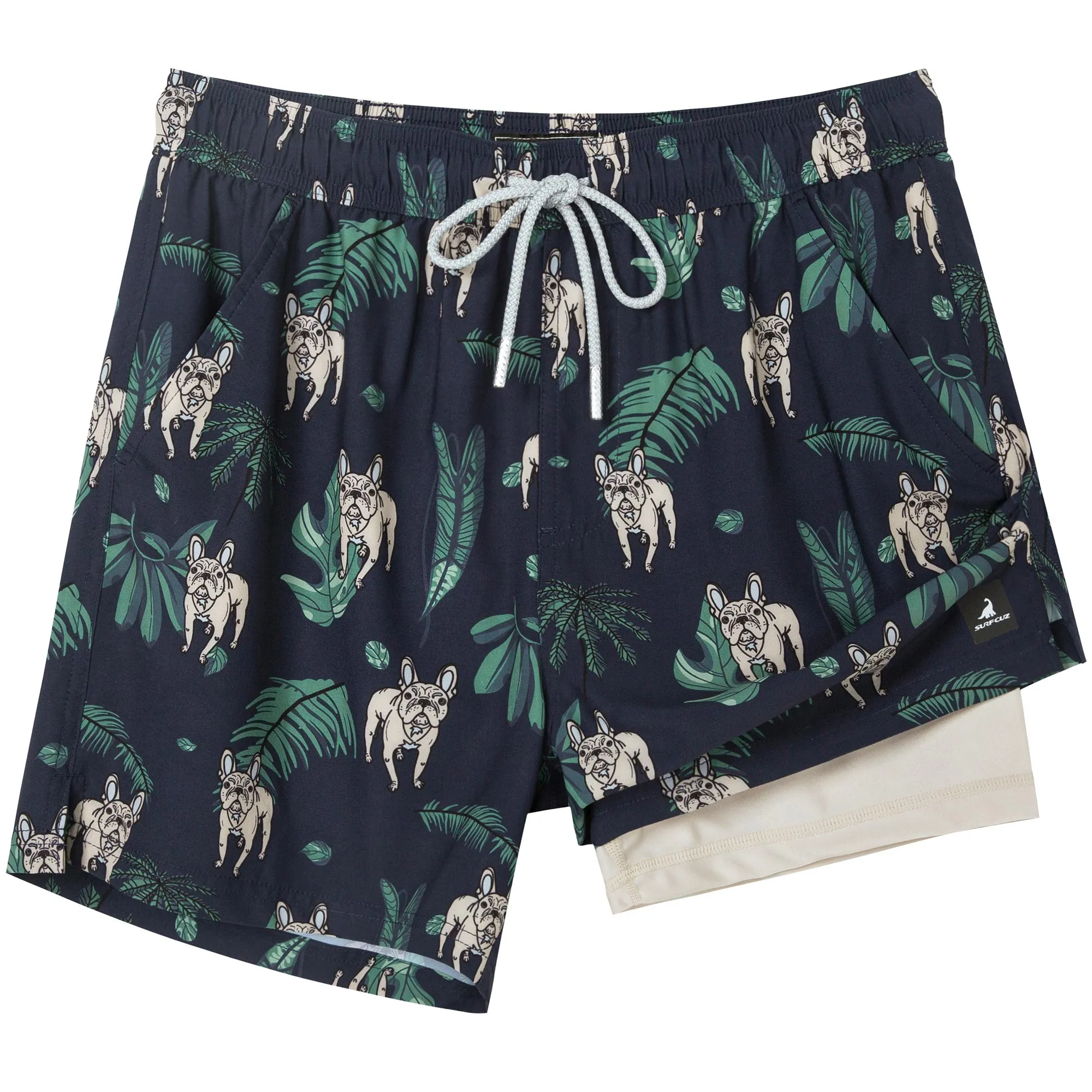 2 in 1 Stretch Gym Shorts Dog