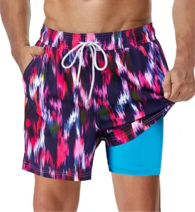 2 in 1 Stretch Gym Shorts Line
