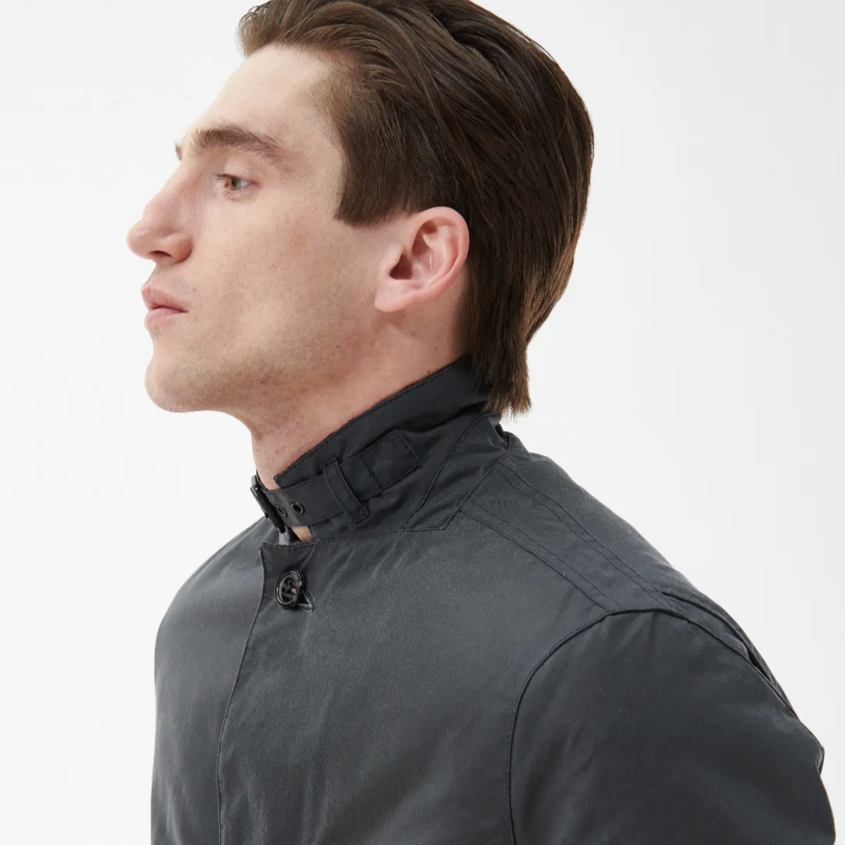 Barbour Winter Lutz Men's Waxed Jacket | Grey