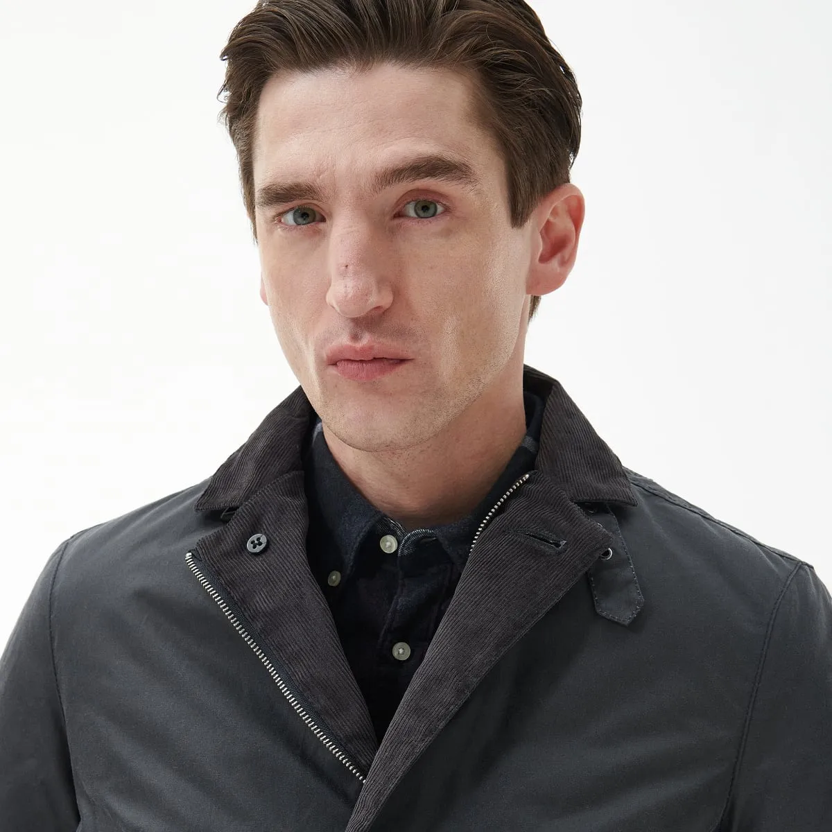 Barbour Winter Lutz Men's Waxed Jacket | Grey