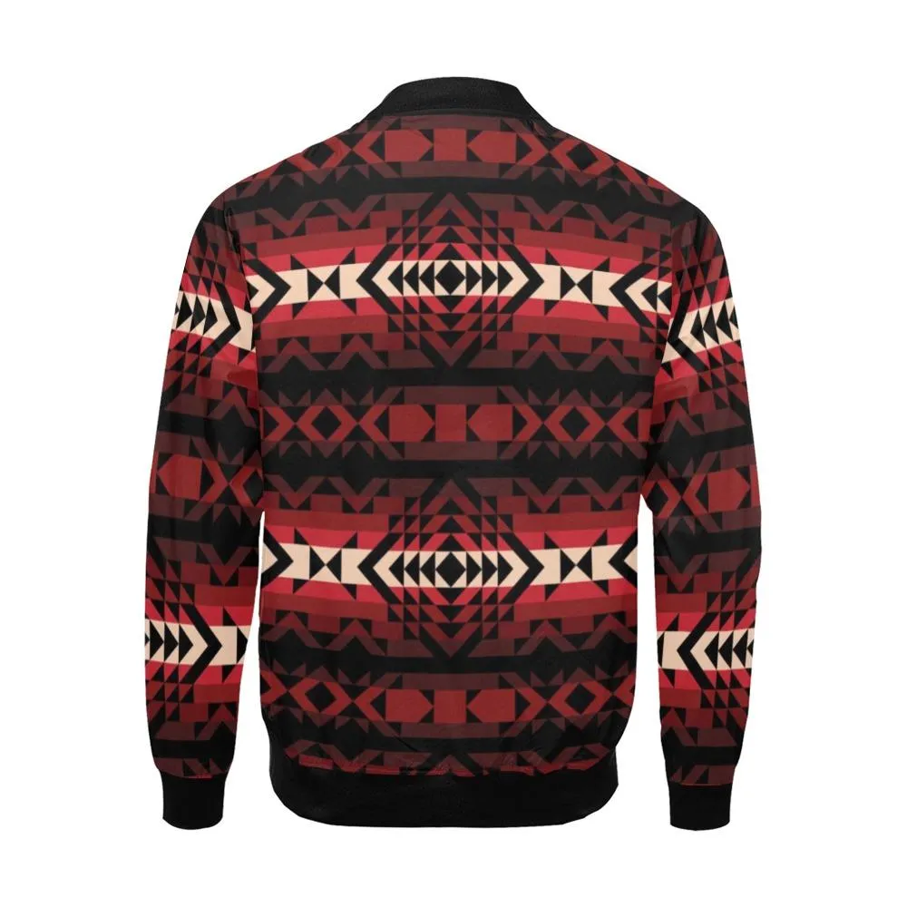 Black Rose Bomber Jacket for Men