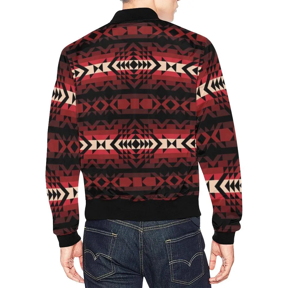 Black Rose Bomber Jacket for Men