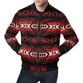Black Rose Bomber Jacket for Men