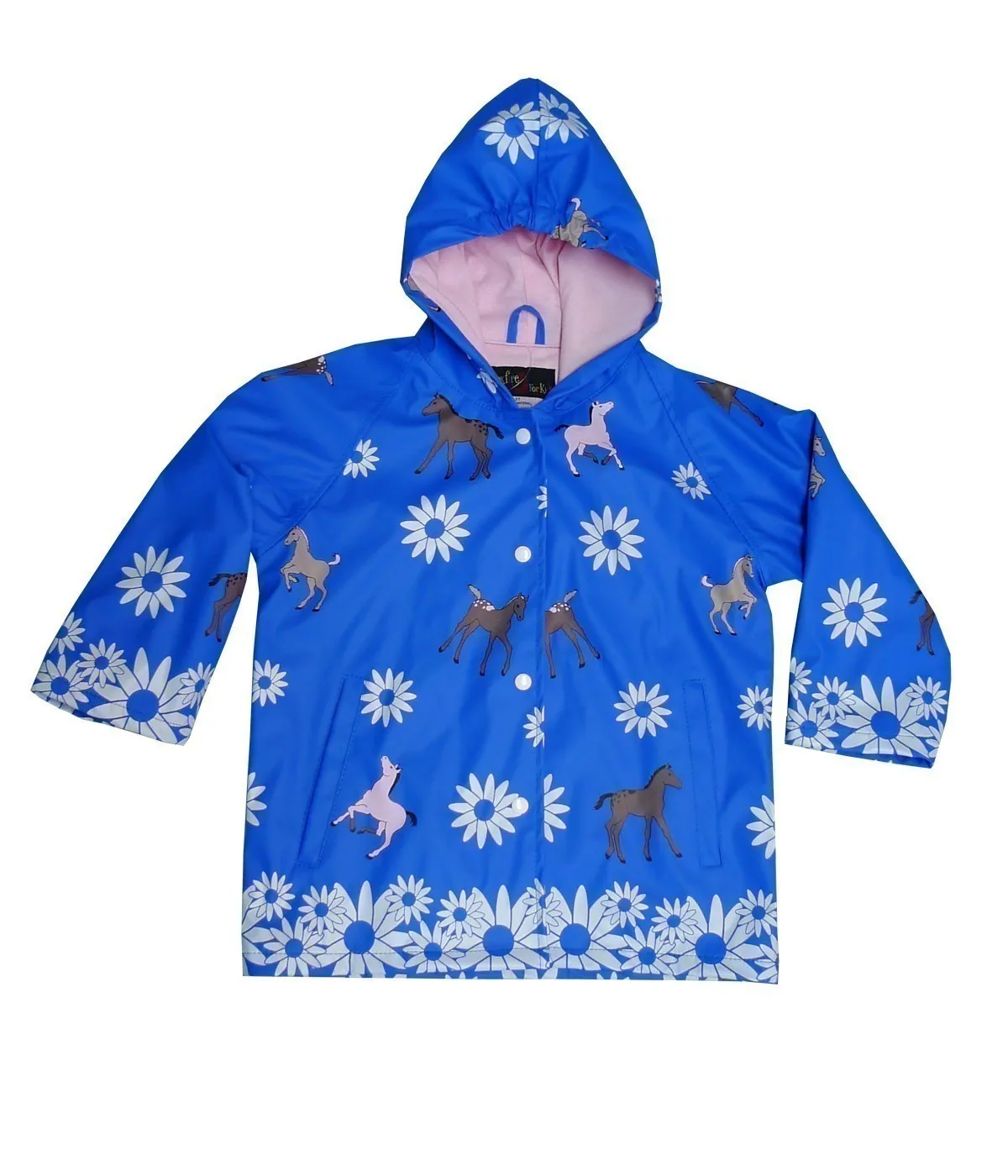 Blue Pony Toddler Boys Rain Coat 18M-4T