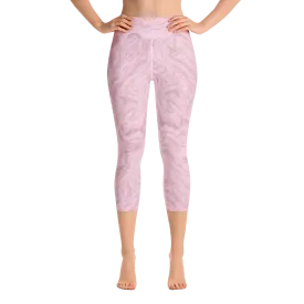 Cherry Cream Capri Yoga Pants