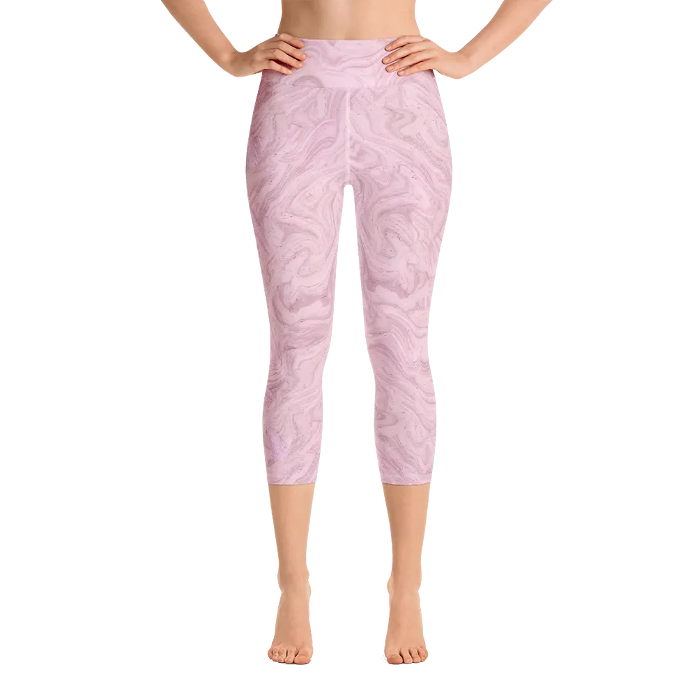 Cherry Cream Capri Yoga Pants