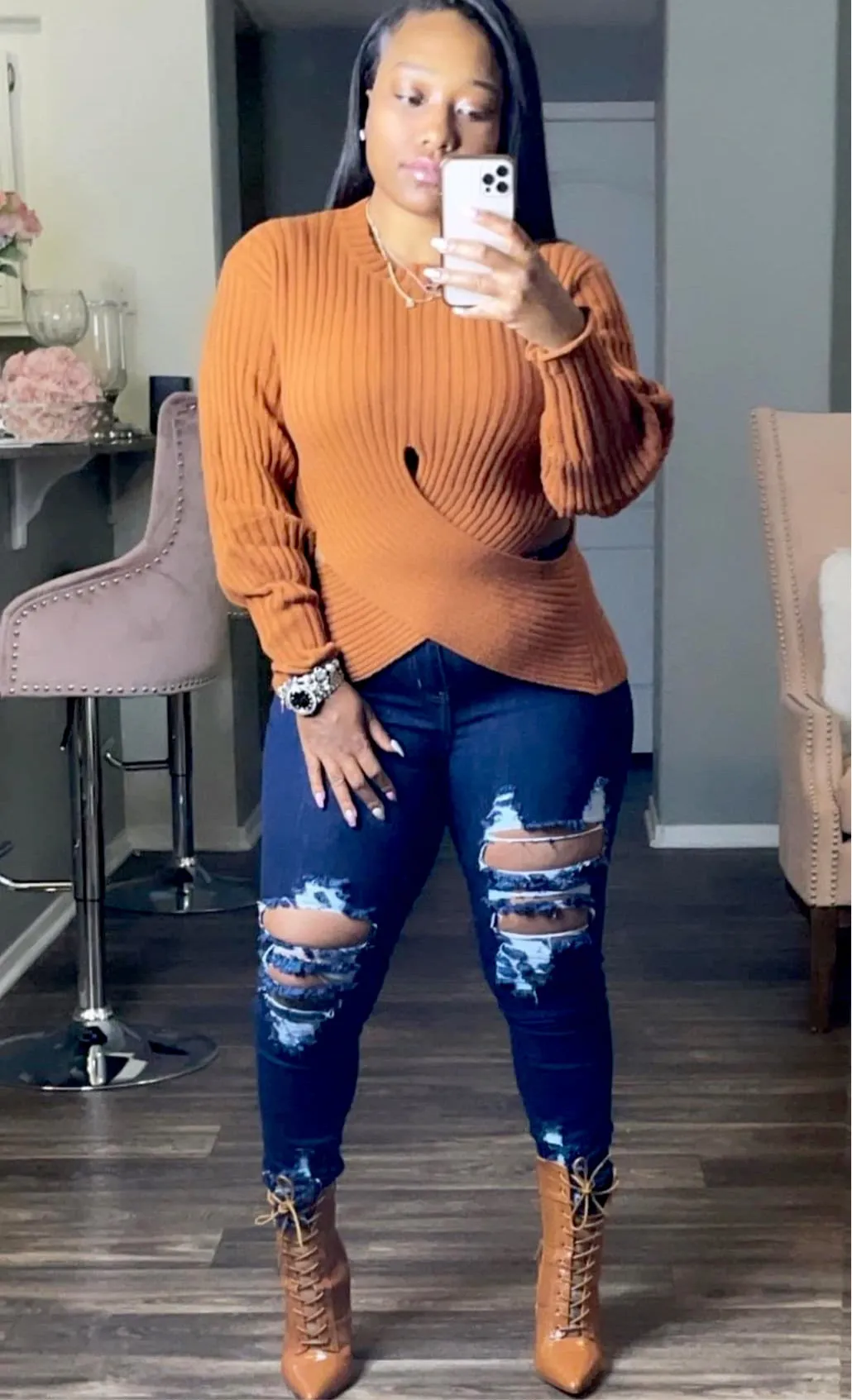 Come On' Distressed Denim Jeans