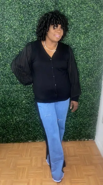Denim and Black Jeans