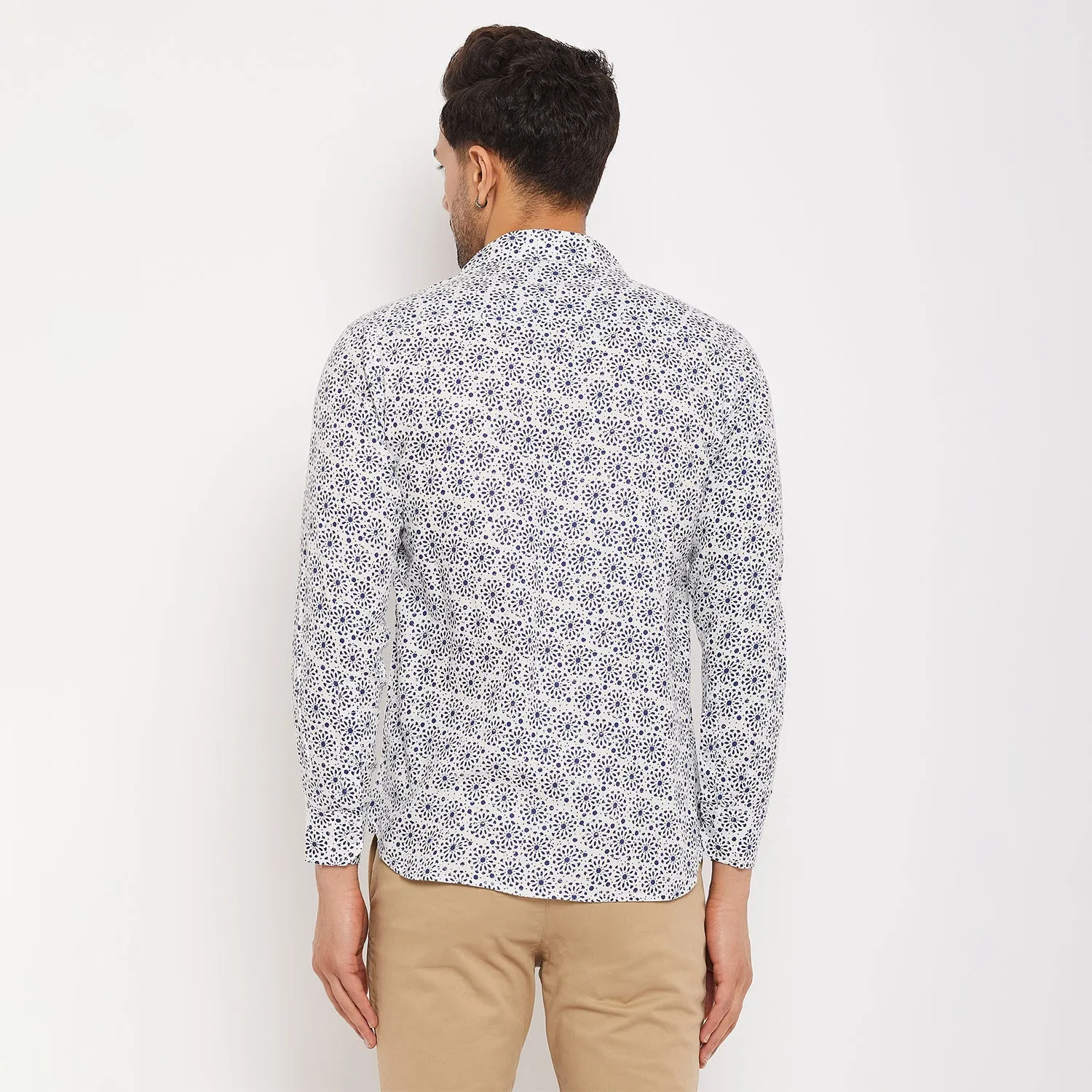 Duke Men Stardust Cotton Full Sleeve Shirt (SDO8988)