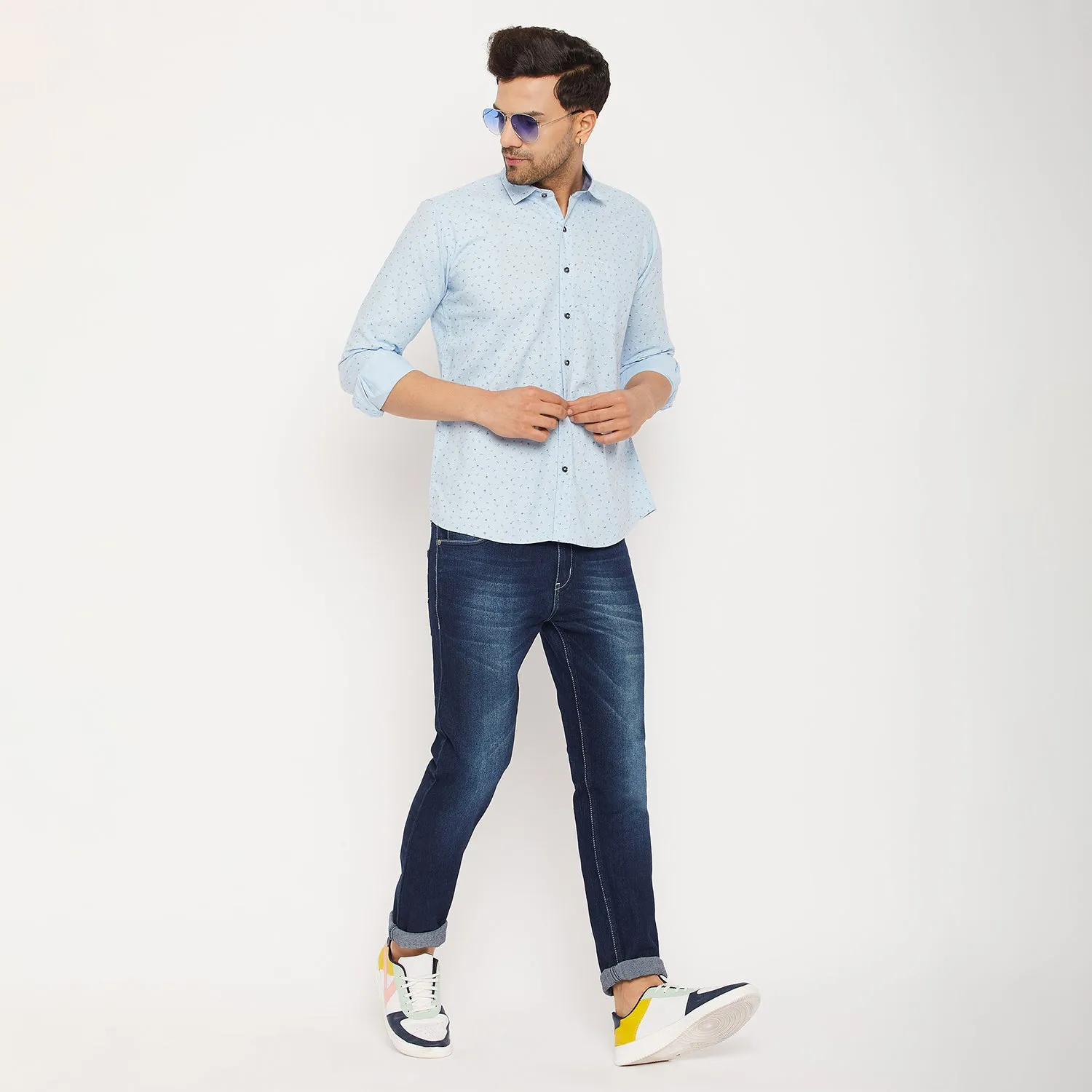 Duke Men Stardust Cotton Full Sleeve Shirt (SDO8PRO)