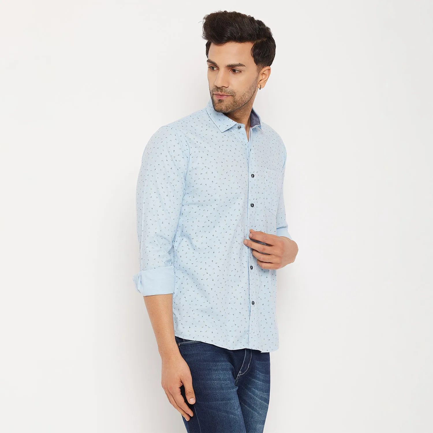 Duke Men Stardust Cotton Full Sleeve Shirt (SDO8PRO)