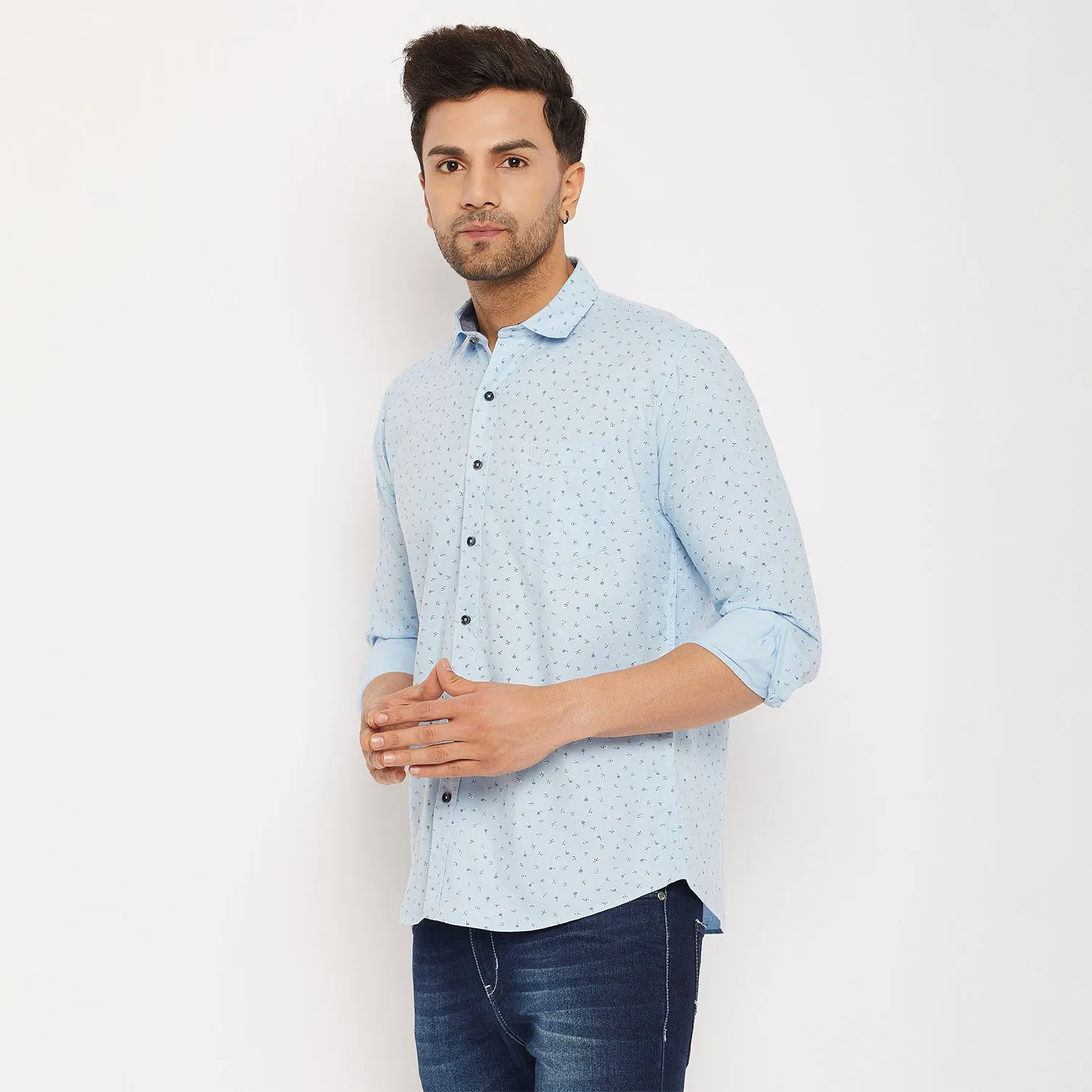 Duke Men Stardust Cotton Full Sleeve Shirt (SDO8PRO)