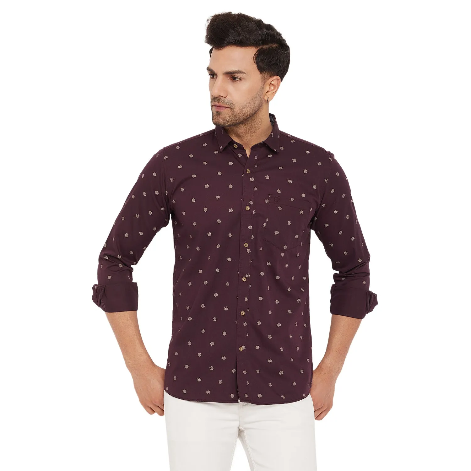 Duke Stardust Men Full Sleeve Cotton Shirt (SDO8PRTC)