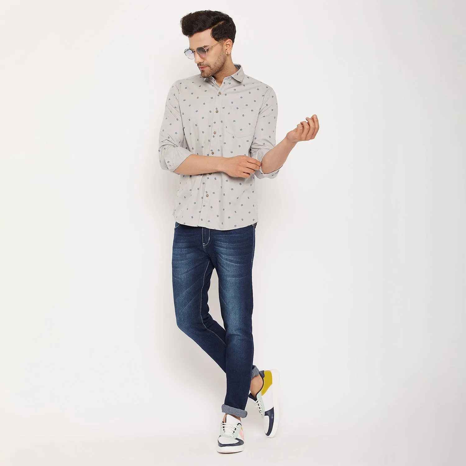 Duke Stardust Men Full Sleeve Cotton Shirt (SDO8PRTC)