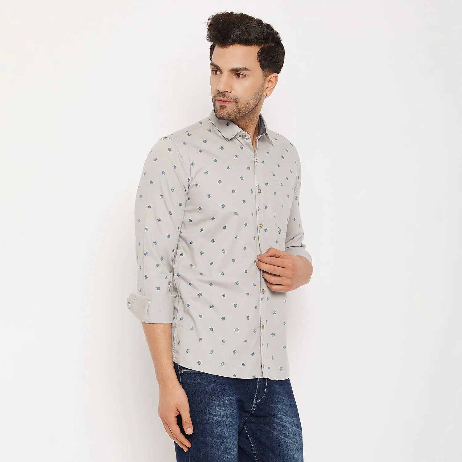 Duke Stardust Men Full Sleeve Cotton Shirt (SDO8PRTC)