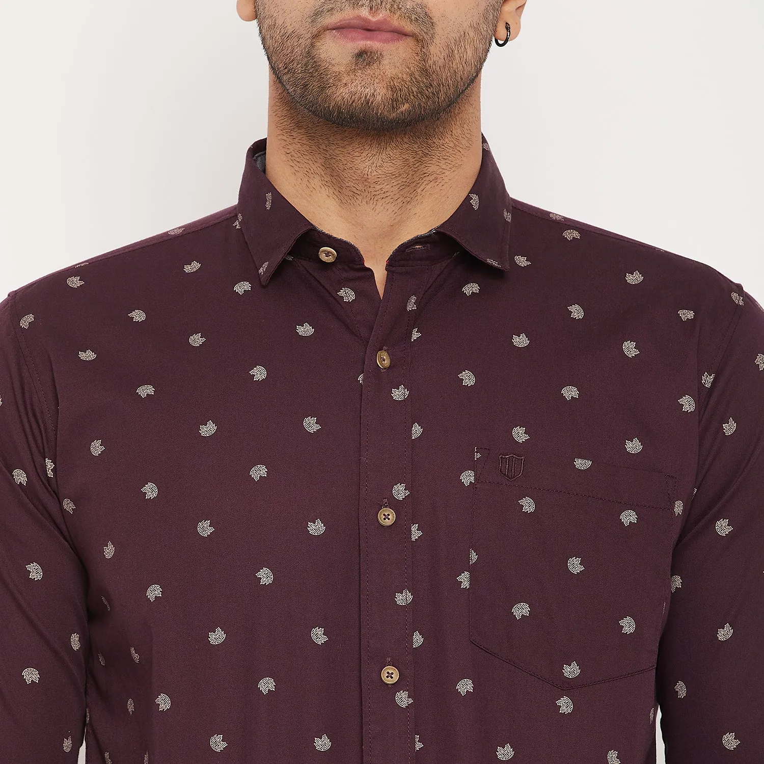 Duke Stardust Men Full Sleeve Cotton Shirt (SDO8PRTC)