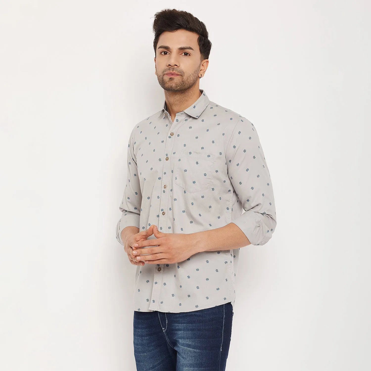 Duke Stardust Men Full Sleeve Cotton Shirt (SDO8PRTC)