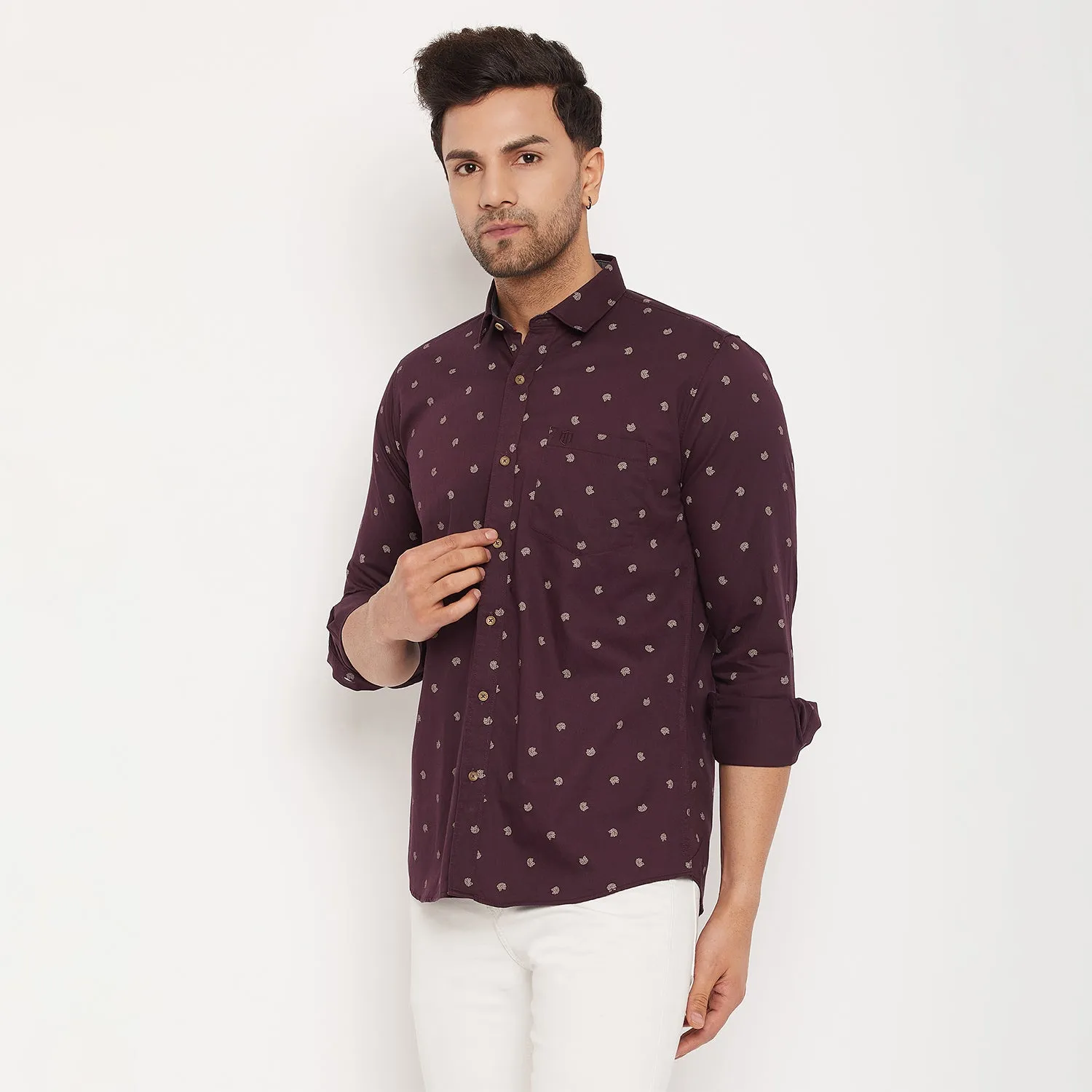 Duke Stardust Men Full Sleeve Cotton Shirt (SDO8PRTC)
