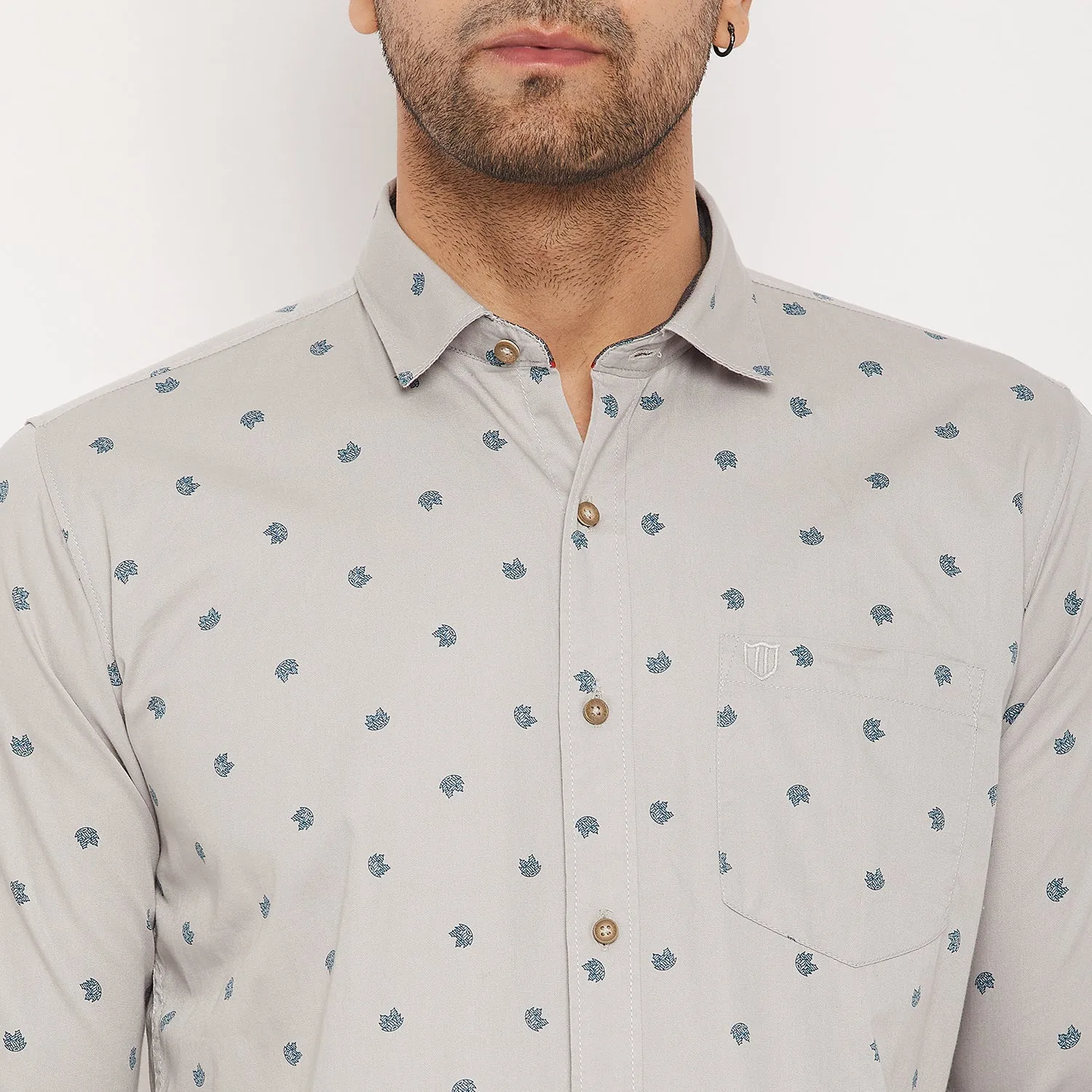 Duke Stardust Men Full Sleeve Cotton Shirt (SDO8PRTC)