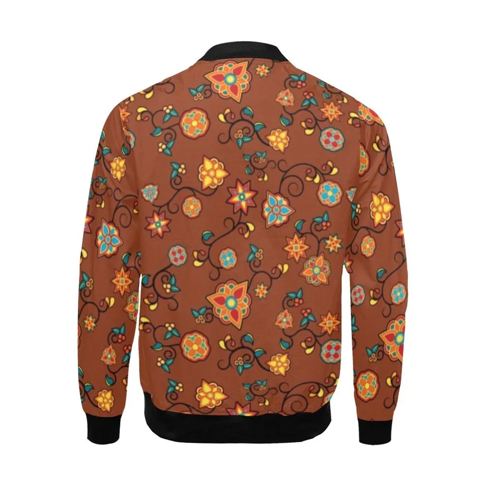 Fire Bloom Shade Bomber Jacket for Men