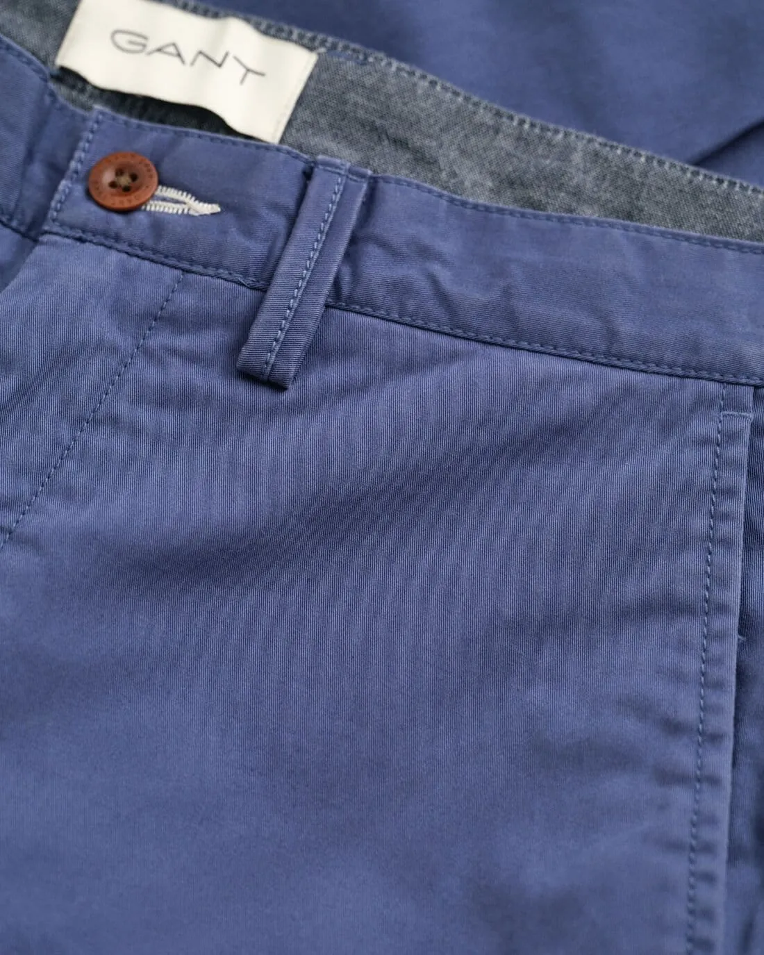 GANT Slim Fit Twill Chinos in Dusty Navy