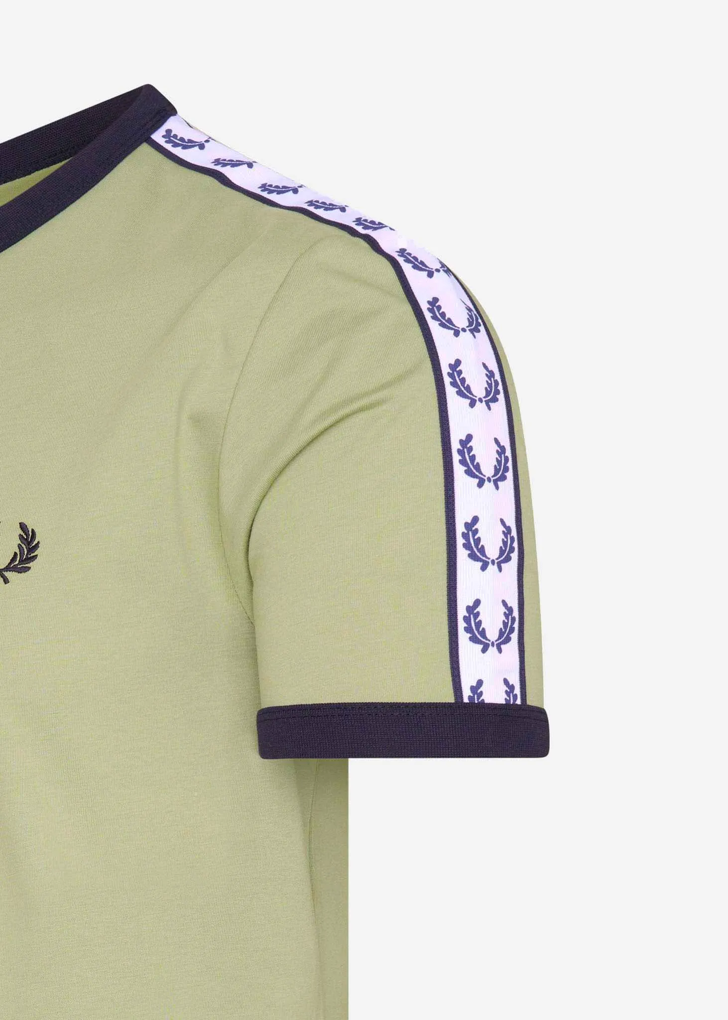 Geklebtes Ringer-T-Shirt  Seegras