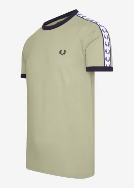 Geklebtes Ringer-T-Shirt  Seegras