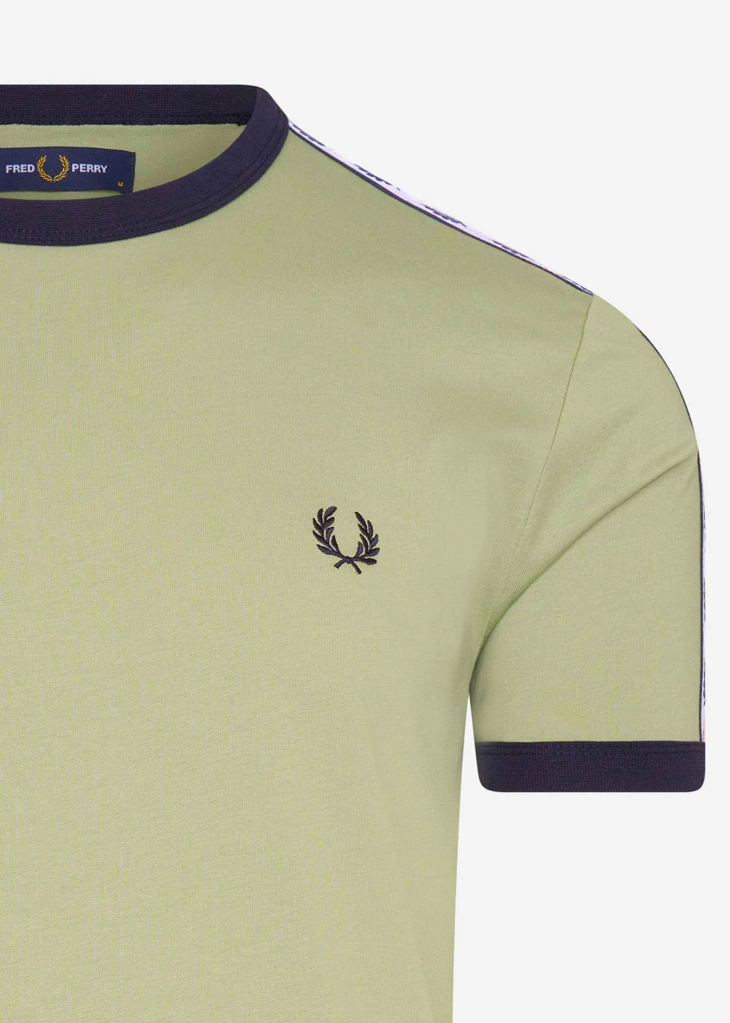 Geklebtes Ringer-T-Shirt  Seegras