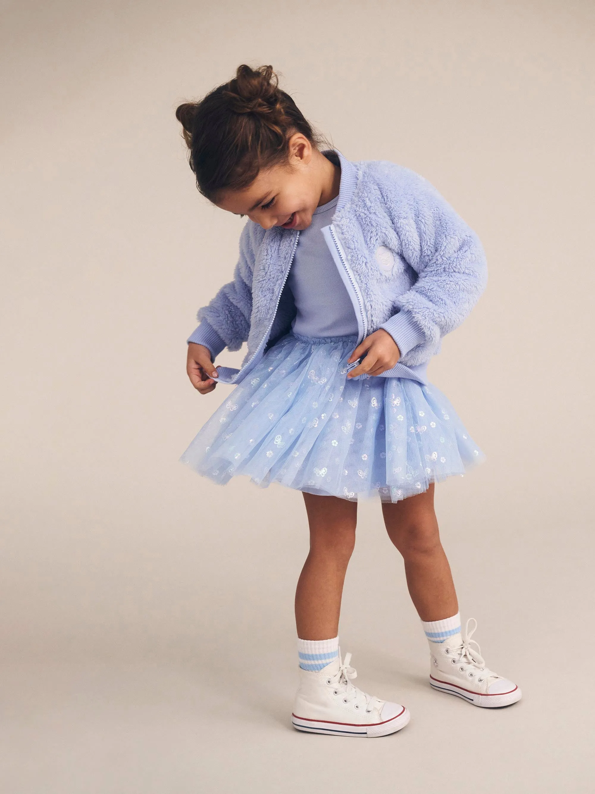 Huxbaby Butterfly Furry Jacket
