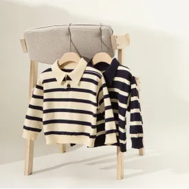 Jacob Polo Collar Striped Sweater