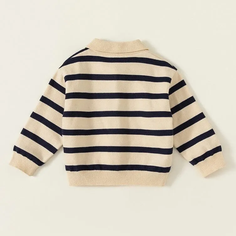 Jacob Polo Collar Striped Sweater