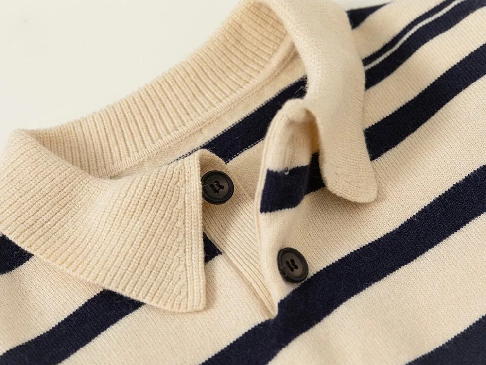 Jacob Polo Collar Striped Sweater