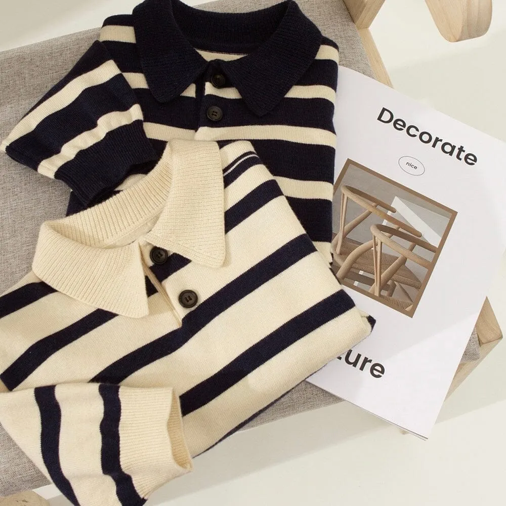 Jacob Polo Collar Striped Sweater