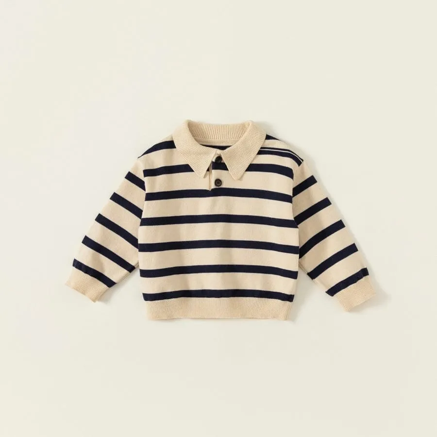 Jacob Polo Collar Striped Sweater