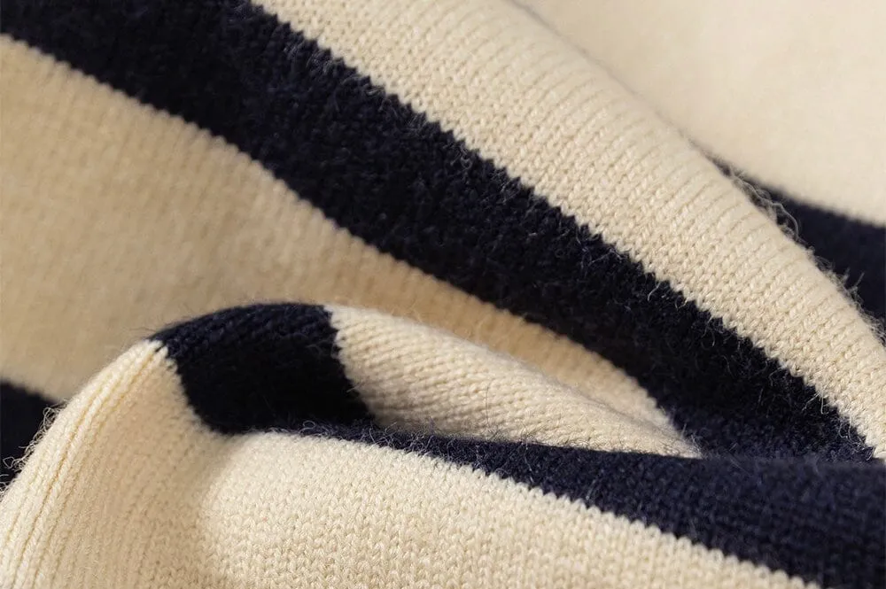 Jacob Polo Collar Striped Sweater