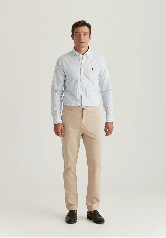 Jeffrey Brushed Chino Khaki