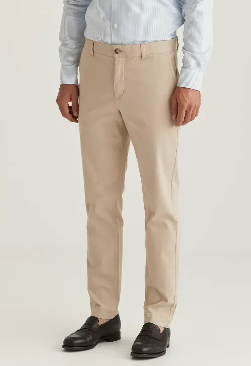 Jeffrey Brushed Chino Khaki