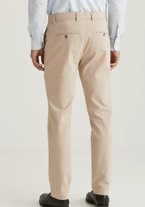 Jeffrey Brushed Chino Khaki