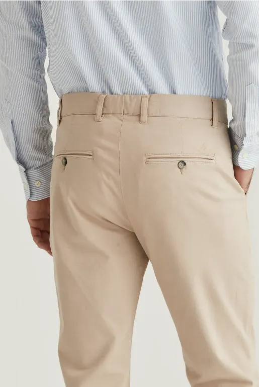 Jeffrey Brushed Chino Khaki
