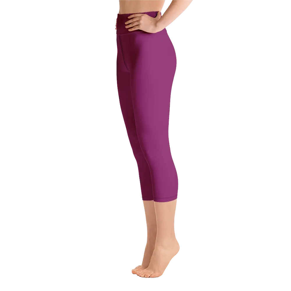 Raspberry Capri Yoga Pants
