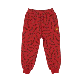 Rock Your Baby Red Zig Zag Trackies