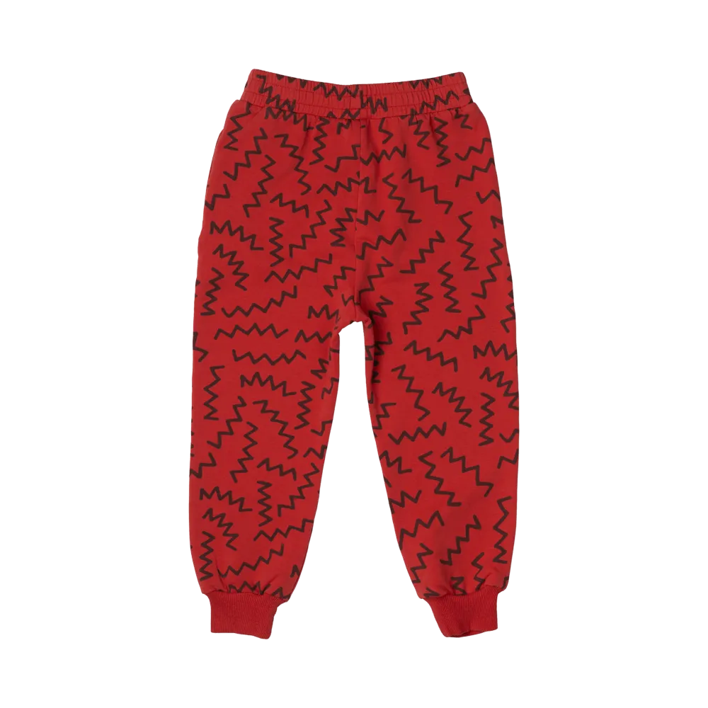 Rock Your Baby Red Zig Zag Trackies