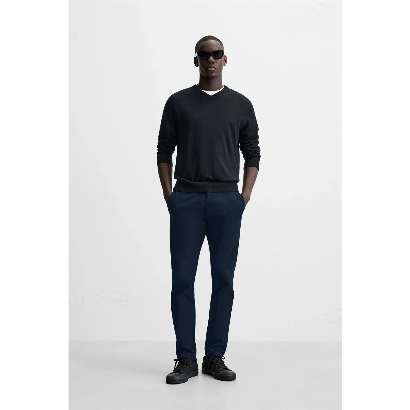 Royal Blue Slim Fit Chinos