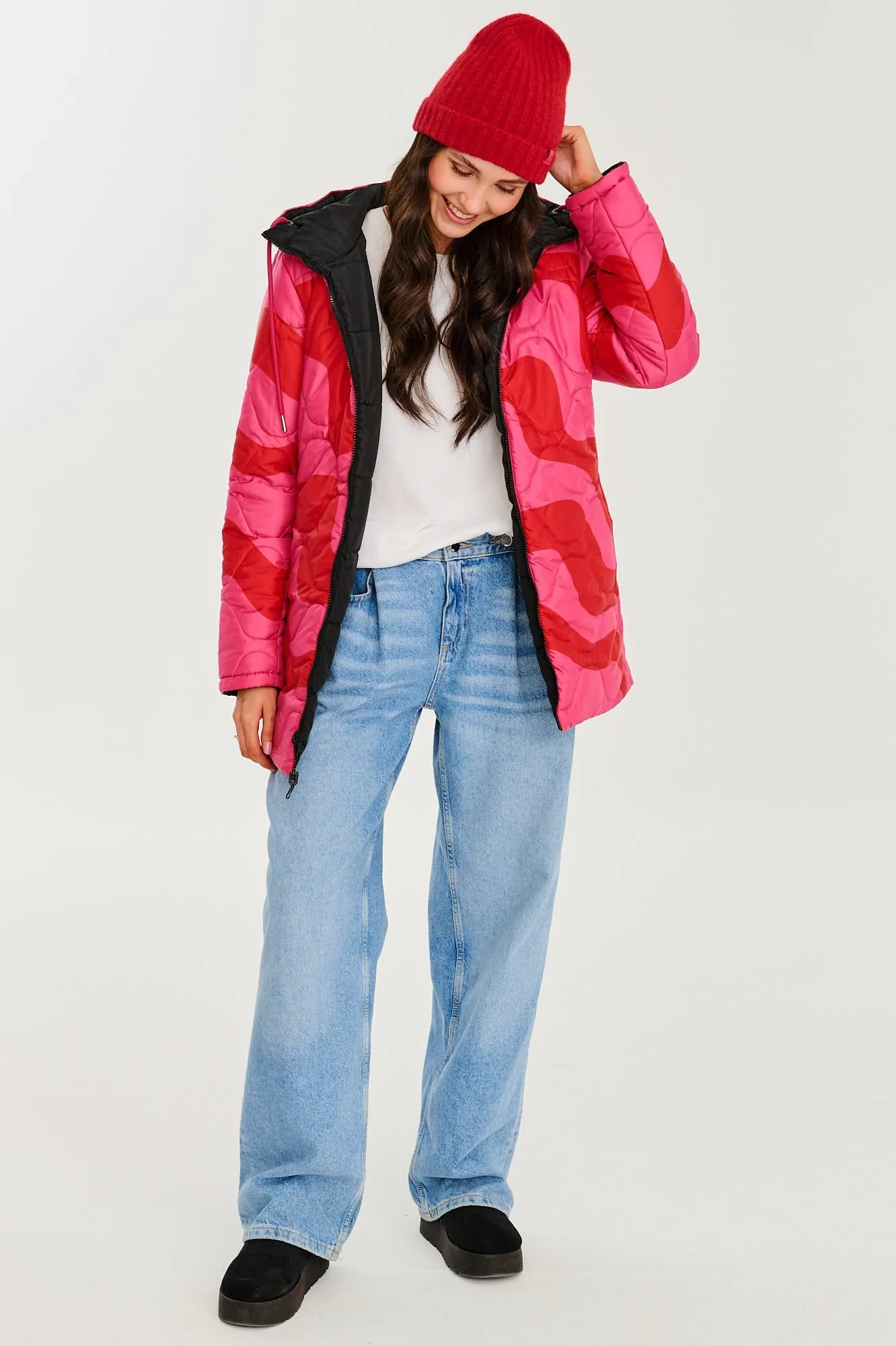 Ruby Wave double-sided insulated jacket