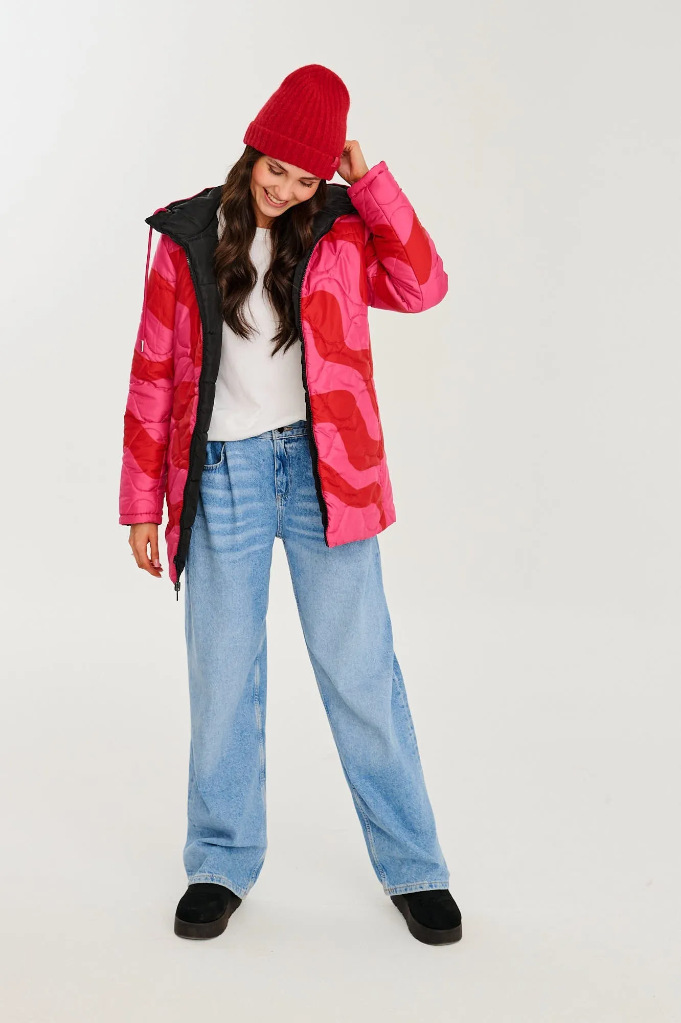 Ruby Wave double-sided insulated jacket