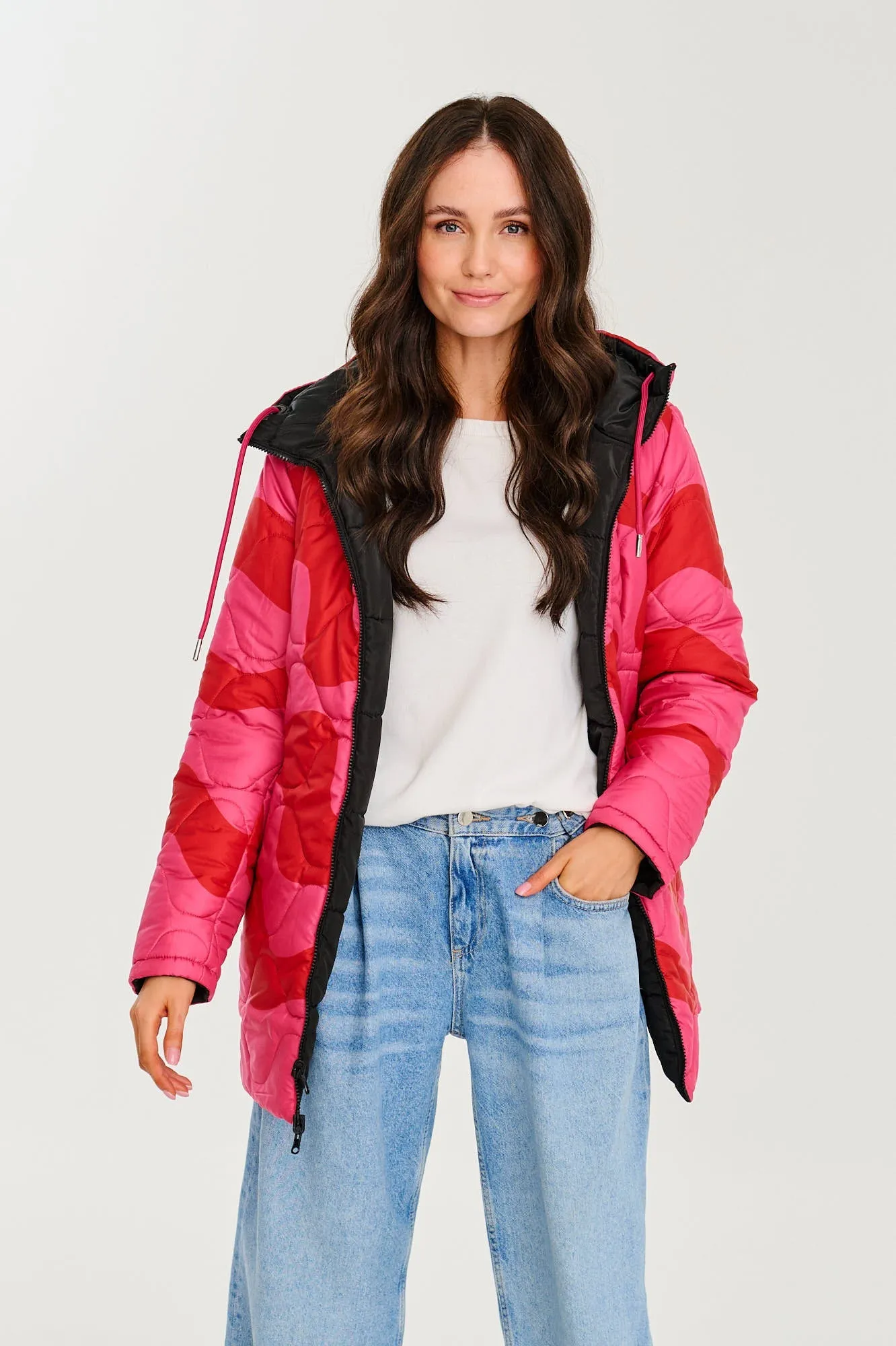 Ruby Wave double-sided insulated jacket