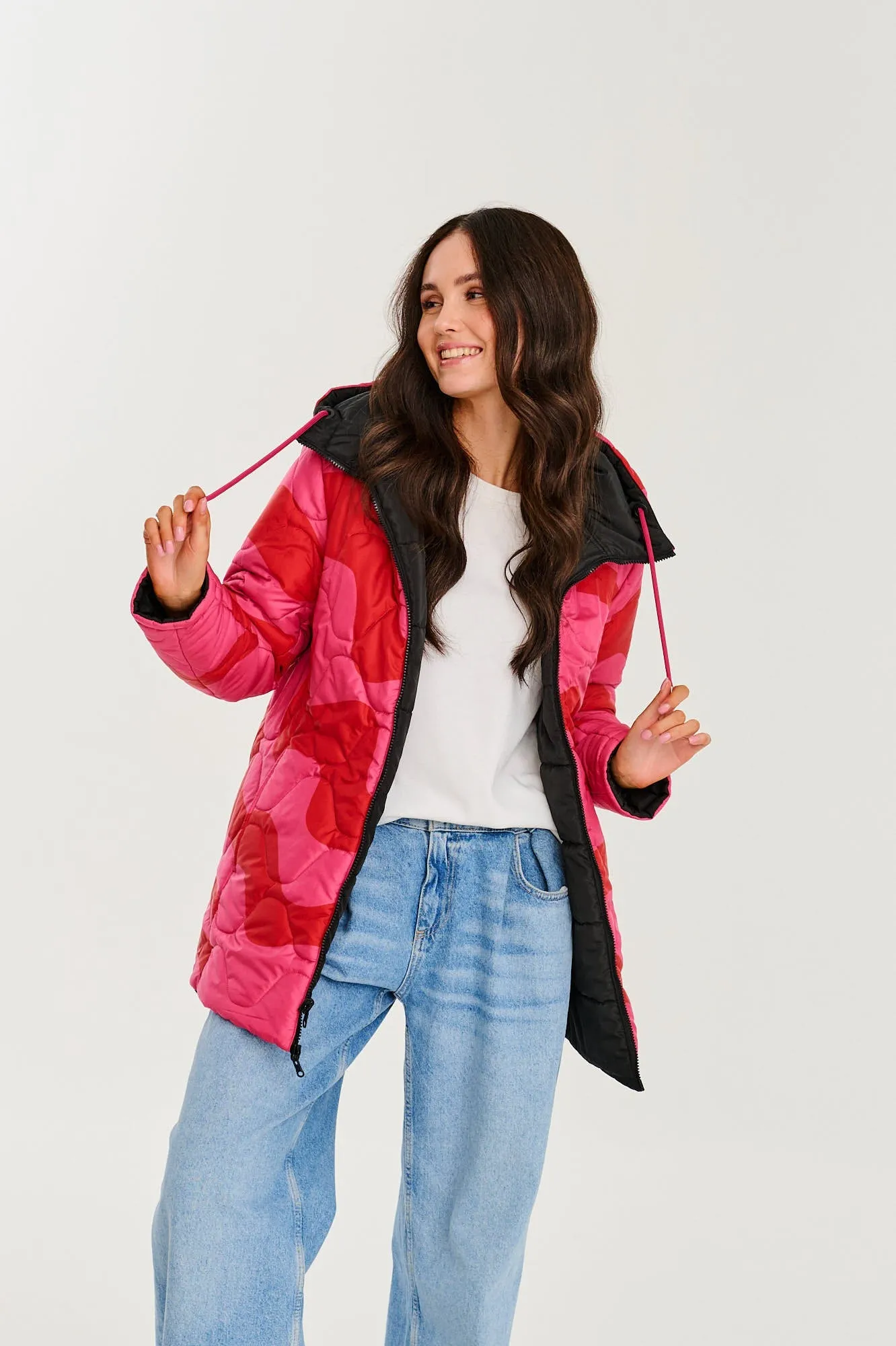 Ruby Wave double-sided insulated jacket